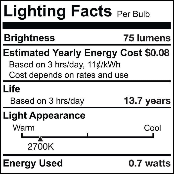 Bulbrite 776685 Light Bulb, Clear