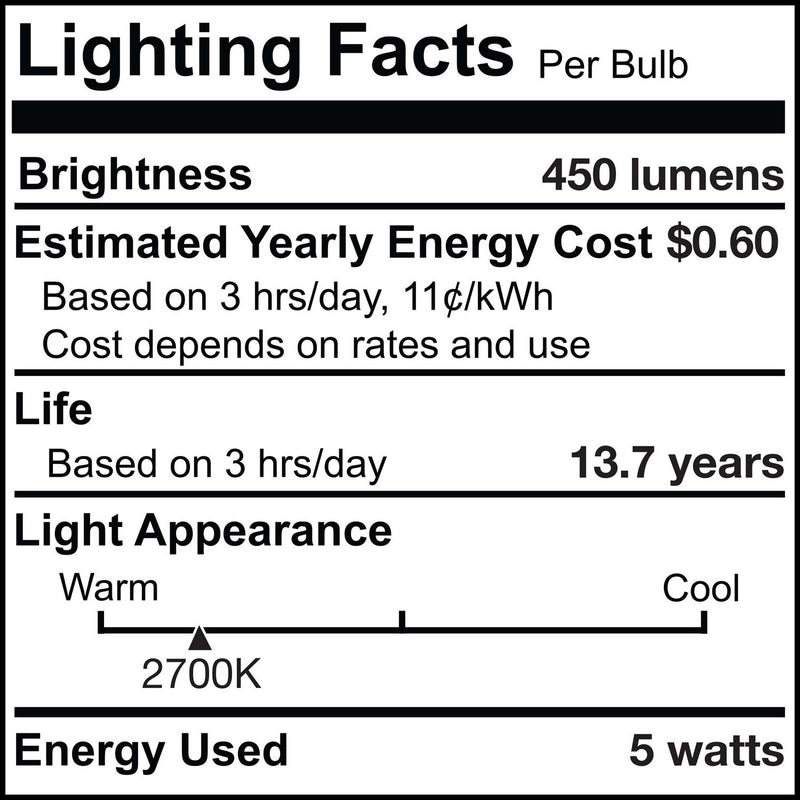 Bulbrite 776872 Light Bulb, Clear