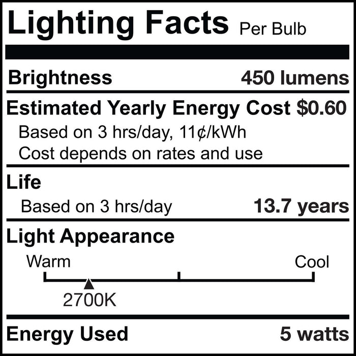 Bulbrite 776872 Light Bulb, Clear