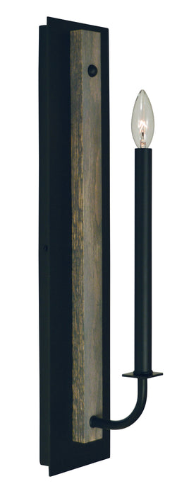 Framburg 5411 MBLACK One Light Wall Sconce, Matte Black