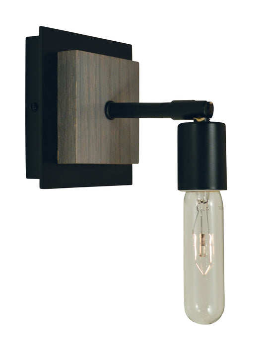 Framburg 5437 MBLACK One Light Wall Sconce, Matte Black