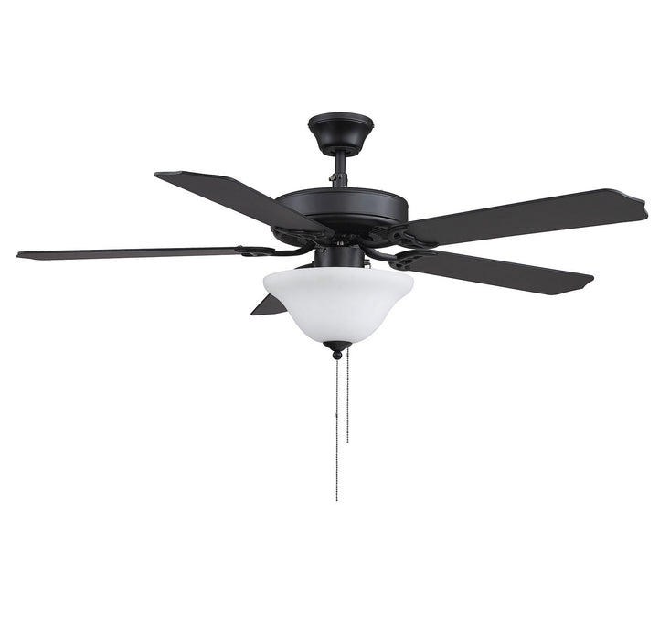 Meridian M2018MBKRV 52" Ceiling Fan, Matte Black
