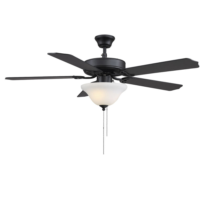 Meridian M2018MBKRV 52" Ceiling Fan, Matte Black