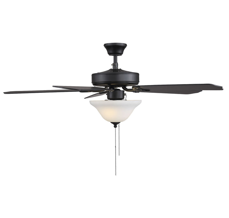 Meridian M2018MBKRV 52" Ceiling Fan, Matte Black