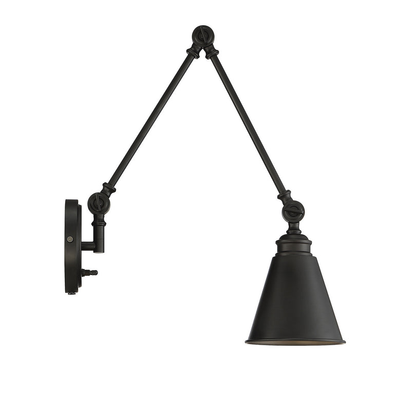 Savoy House 9-961CP-1-89 One Light Wall Sconce, Matte Black
