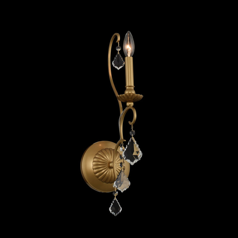 Allegri 027420-047-FR001 One Light Wall Bracket, Gold Patina