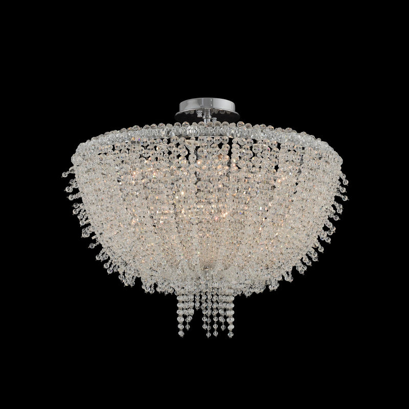 Allegri 030640-010-FR001 Eight Light Flush Mount, Chrome