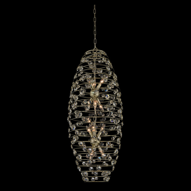 Allegri 032550-041-FR001 12 Light Foyer Pendant, Champagne Gold