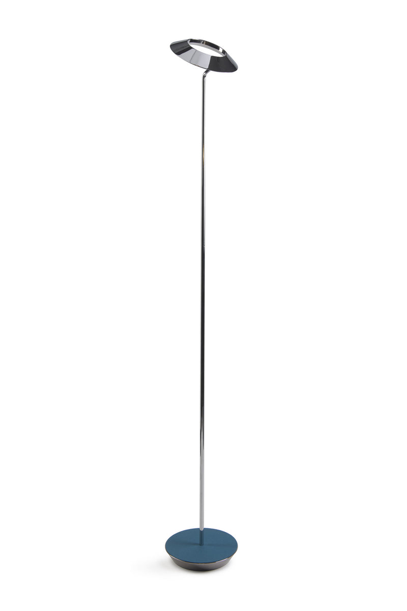 Koncept RYO-SW-CRM-AZF-FLR LED Floor Lamp, Chrome, Azure Felt