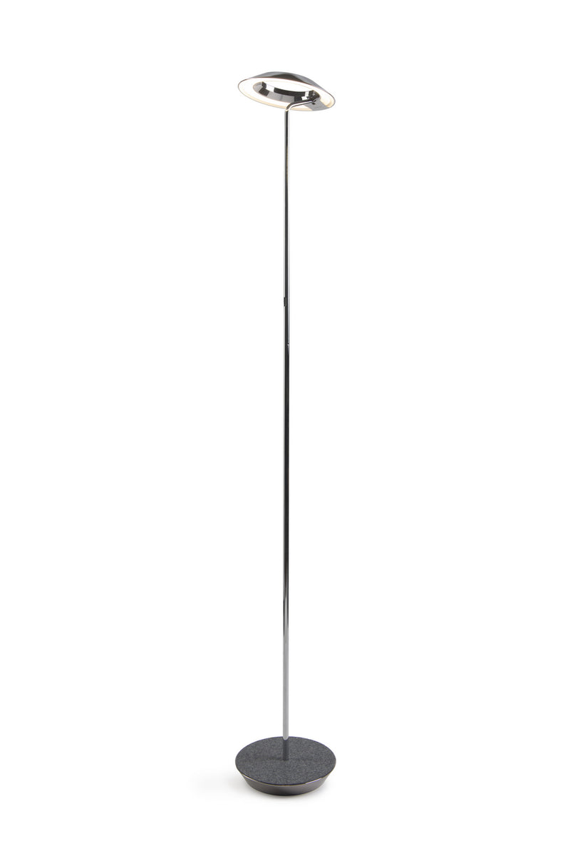 Koncept RYO-SW-CRM-OXF-FLR LED Floor Lamp, Chrome, Oxford Felt