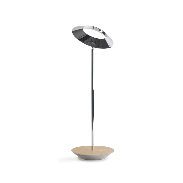 Koncept RYO-SW-CRM-WOK-DSK LED Desk Lamp, Chrome, White Oak