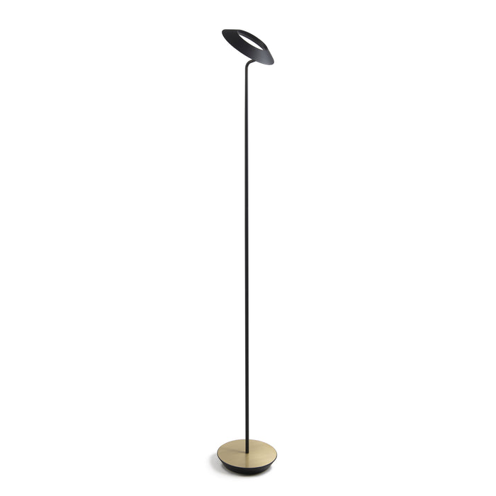 Koncept RYO-SW-MTB-BRS-FLR LED Floor Lamp, Matte Black, Brass