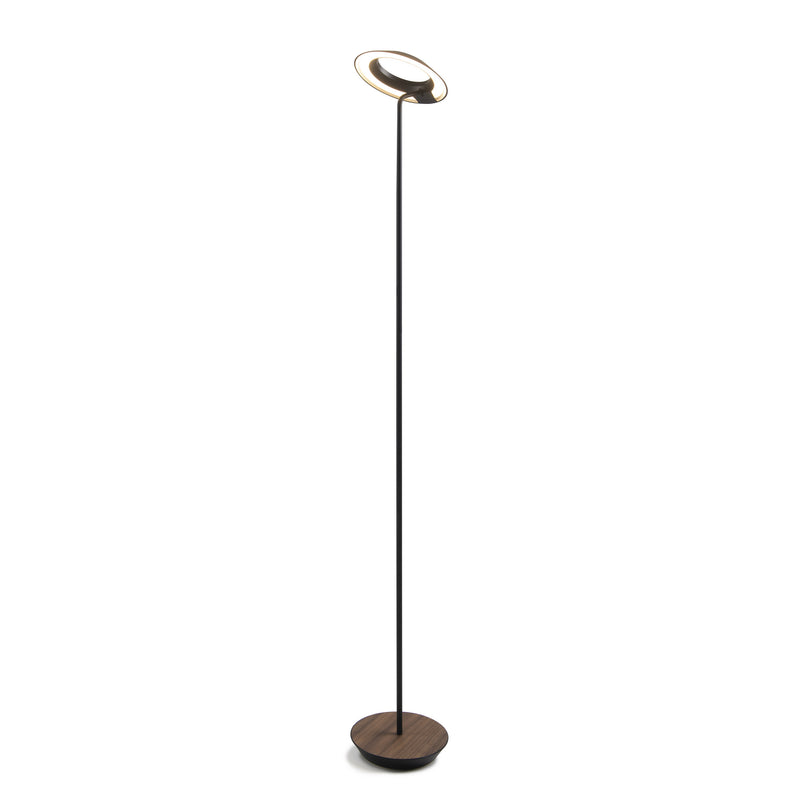 Koncept RYO-SW-MTB-OWT-FLR LED Floor Lamp, Matte Black, Oiled Walnut