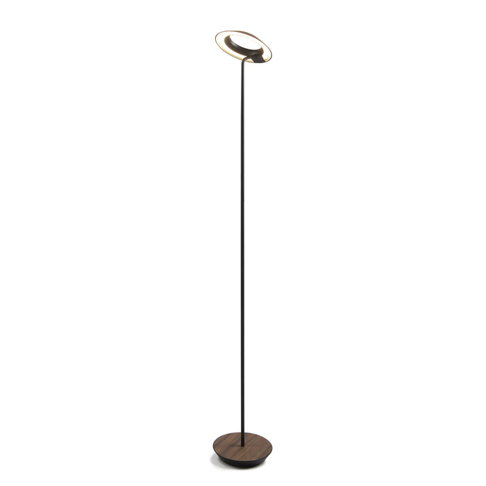 Koncept RYO-SW-MTB-OWT-FLR LED Floor Lamp, Matte Black, Oiled Walnut