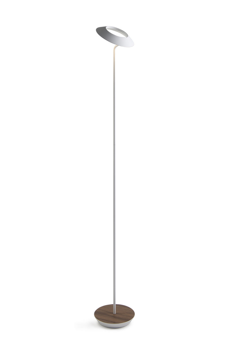 Koncept RYO-SW-MWT-OWT-FLR LED Floor Lamp, Matte White, Oiled Walnut