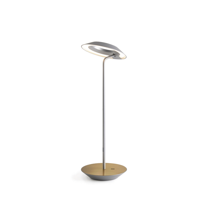 Koncept RYO-SW-SIL-BRS-DSK LED Desk Lamp, Silver, Brass