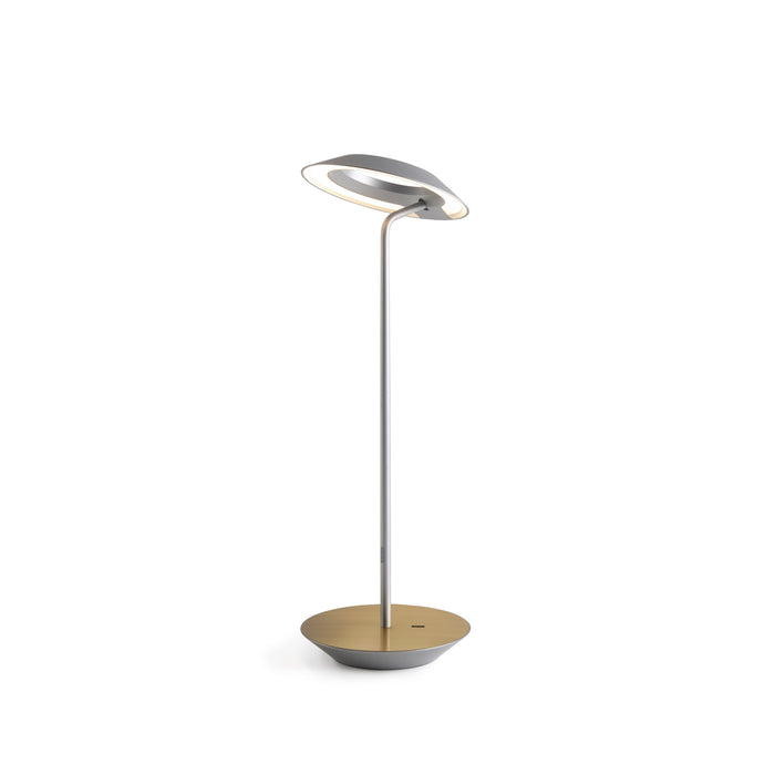 Koncept RYO-SW-SIL-BRS-DSK LED Desk Lamp, Silver, Brass