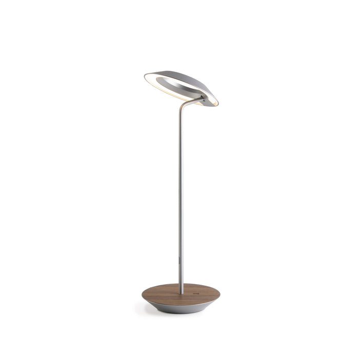 Koncept RYO-SW-SIL-OWT-DSK LED Desk Lamp, Silver, Oiled Walnut