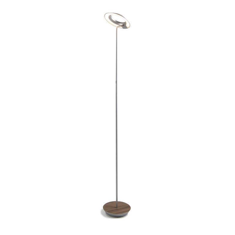 Koncept RYO-SW-SIL-OWT-FLR LED Floor Lamp, Silver, Oiled Walnut