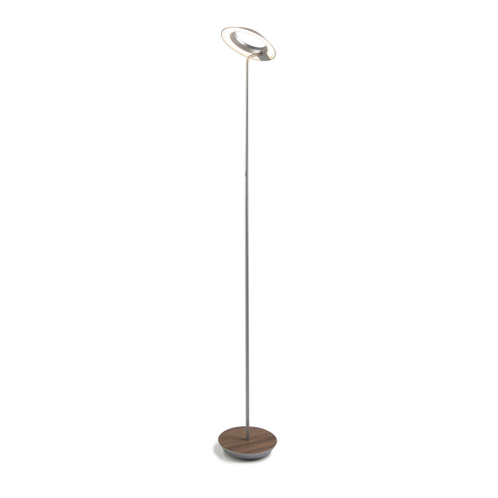 Koncept RYO-SW-SIL-OWT-FLR LED Floor Lamp, Silver, Oiled Walnut
