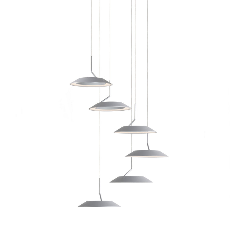 Koncept RYP-C6-SW-SIL LED Pendant, Silver