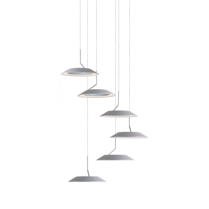 Koncept RYP-C6-SW-SIL LED Pendant, Silver
