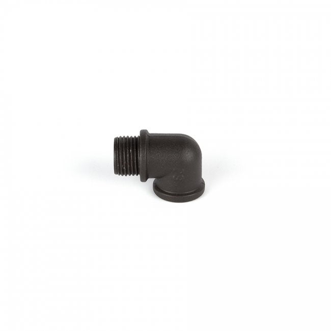 W.A.C. Lighting 5000-LCO-BK Rod L-Coupler, Black On Brass