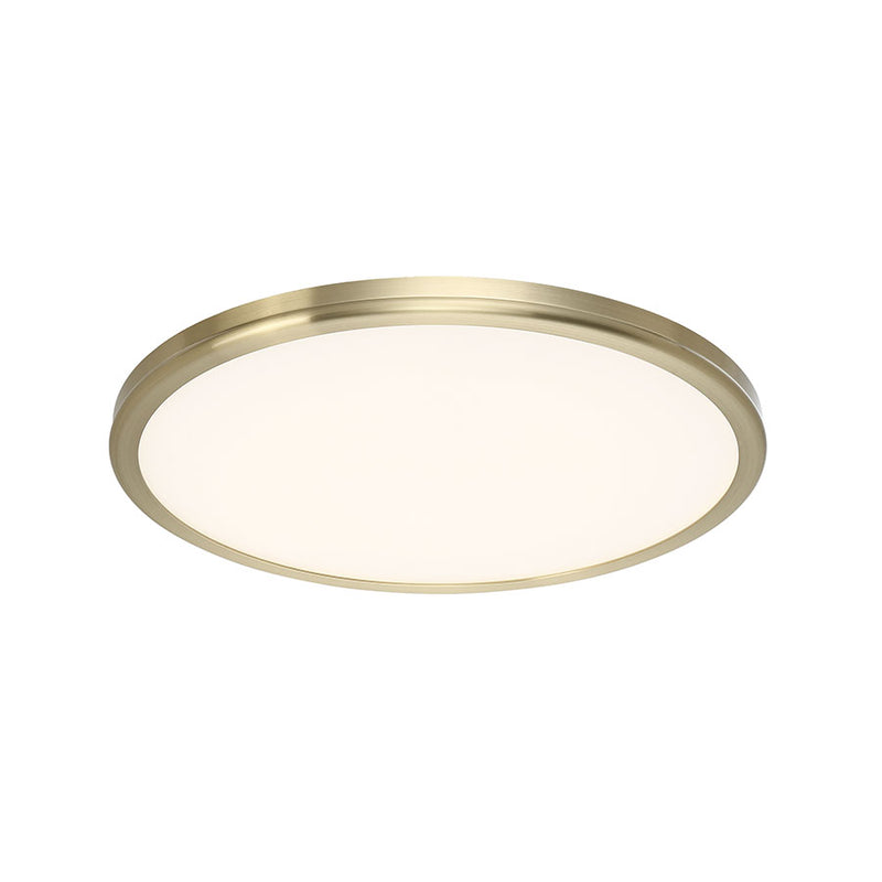 W.A.C. Lighting FM-4615-30-BR LED Flush Mount, Brushed Brass