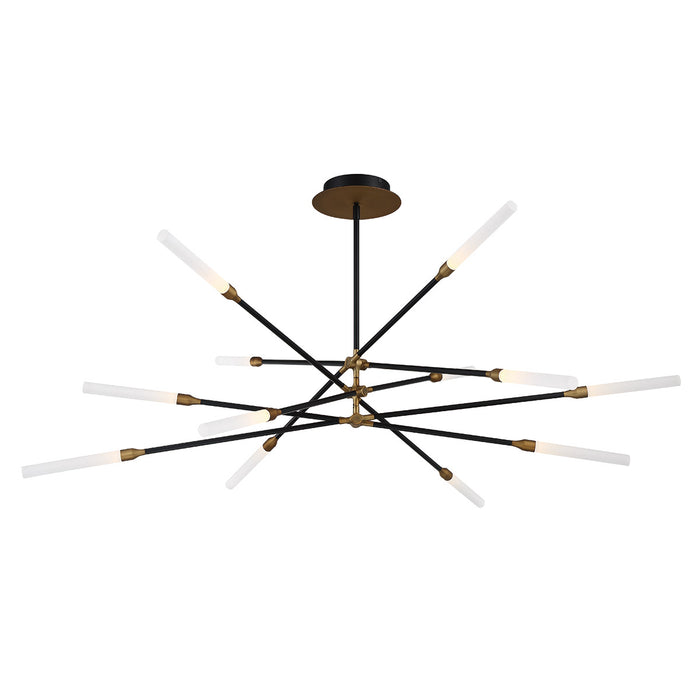 W.A.C. Lighting PD-55912-BK/AB LED Pendant, Black/Aged Brass