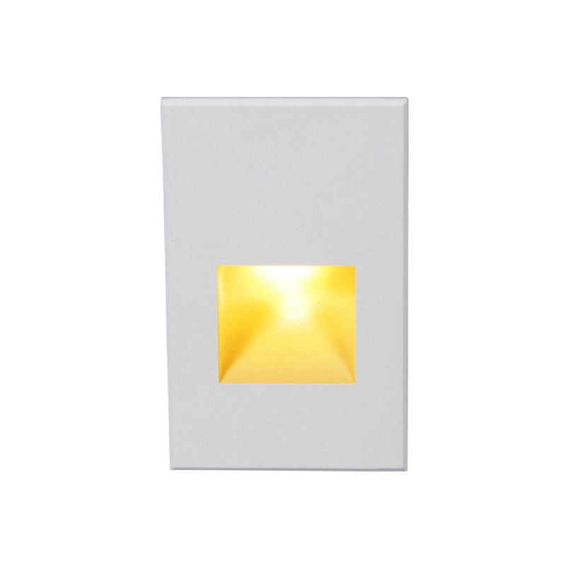W.A.C. Lighting WL-LED200-AM-WT LED Step and Wall Light, White On Aluminum