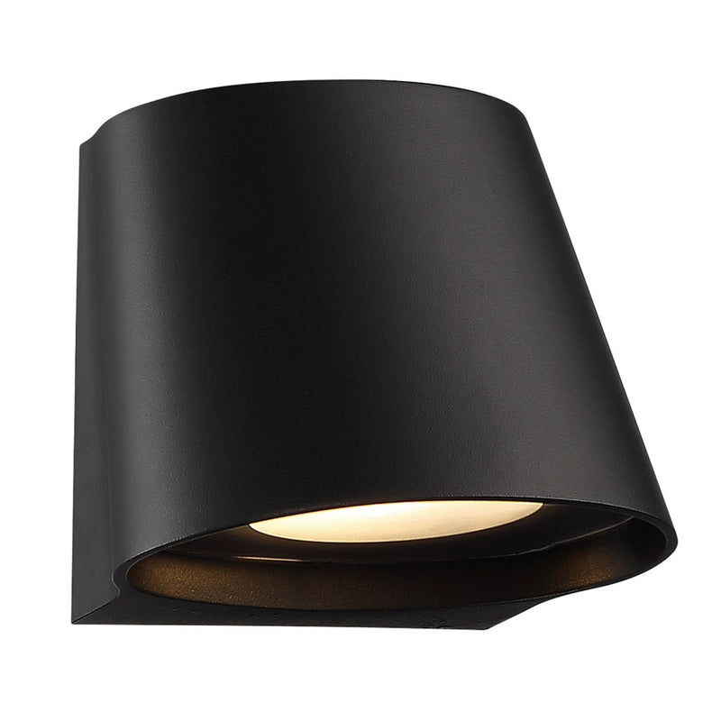 W.A.C. Lighting WS-W65607-BK LED Wall Light, Black