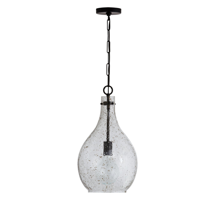 Capital Lighting 333813MB-472 One Light Pendant, Matte Black