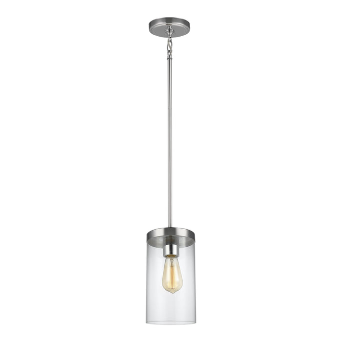 Visual Comfort Studio 6590301EN7-05 One Light Pendant, Chrome