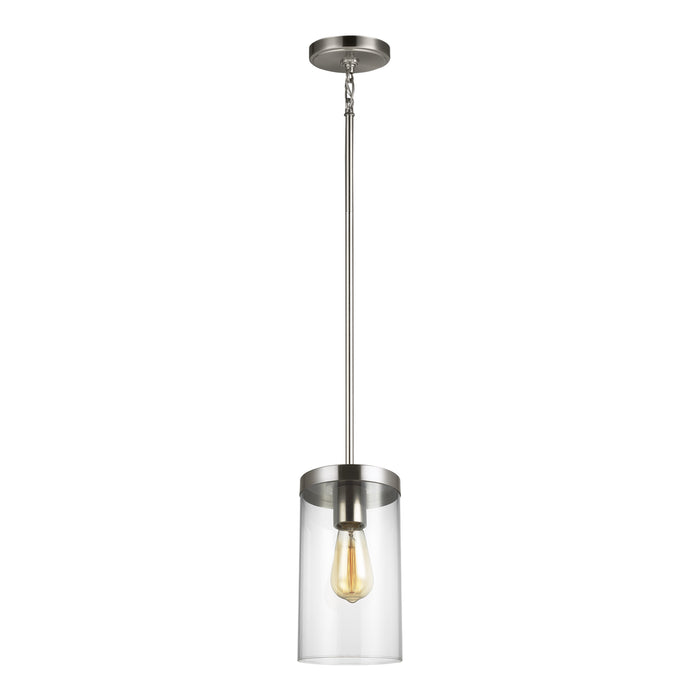 Visual Comfort Studio 6590301EN7-962 One Light Pendant, Brushed Nickel