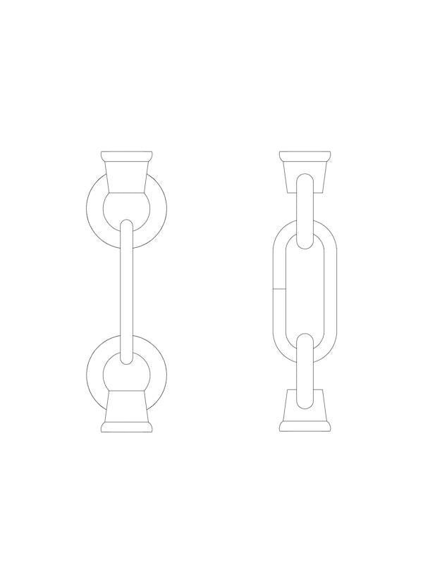 Generation Lighting 9122-715 Link and Loop, Autumn Bronze