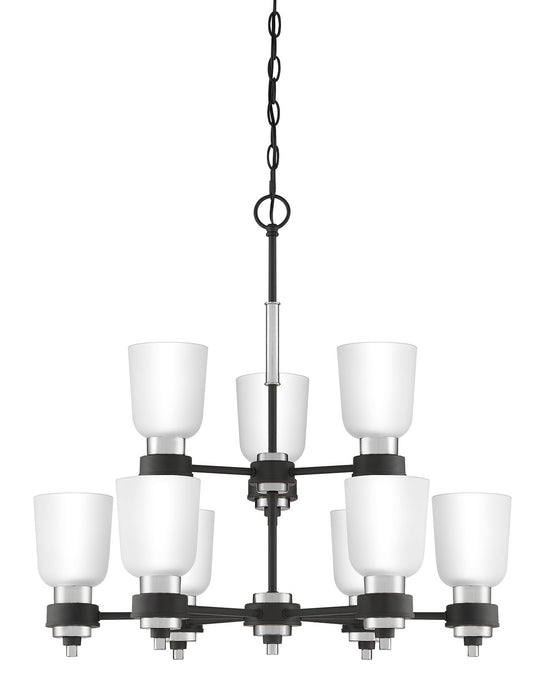 Quoizel CRD5027BN Nine Light Chandelier, Brushed Nickel