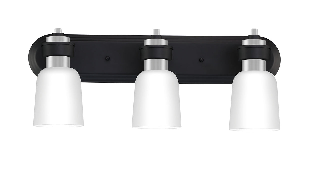 Quoizel CRD8624BN Three Light Bath, Brushed Nickel