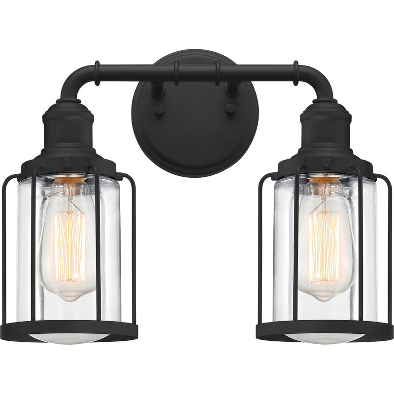 Quoizel LUD8615EK Two Light Bath, Earth Black