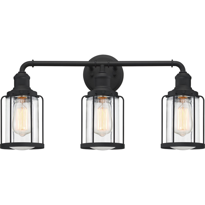 Quoizel LUD8624EK Three Light Bath, Earth Black