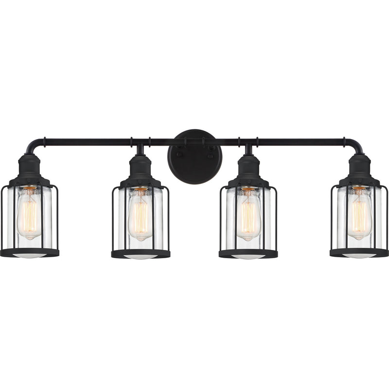 Quoizel LUD8634EK Four Light Bath, Earth Black