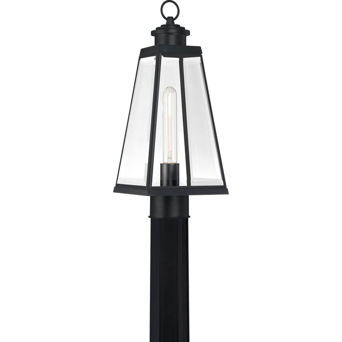 Quoizel PAX9007MBK One Light Outdoor Post Mount, Matte Black