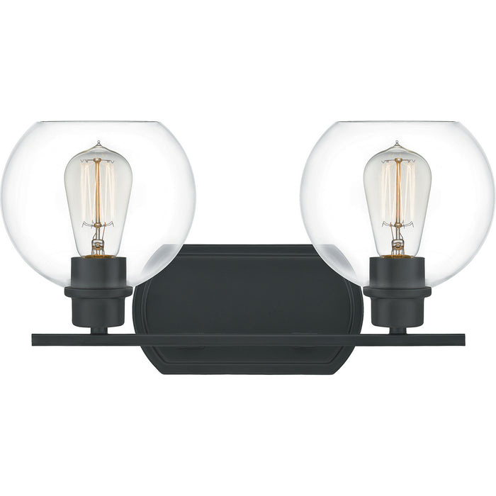 Quoizel PRUC8617MBK Two Light Bath, Matte Black