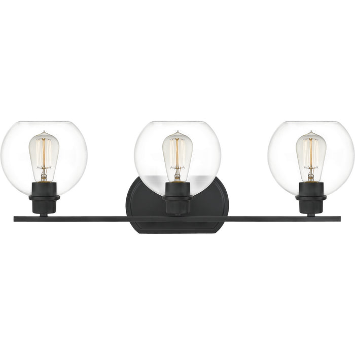 Quoizel PRUC8626MBK Three Light Bath, Matte Black