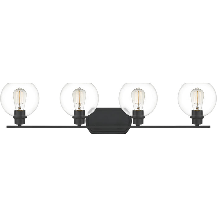 Quoizel PRUC8636MBK Four Light Bath, Matte Black
