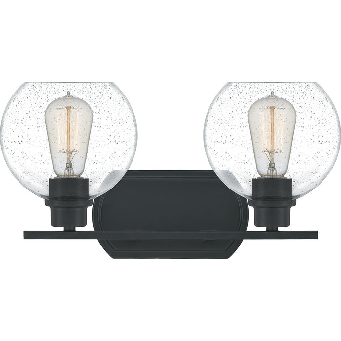 Quoizel PRUS8617MBK Two Light Bath, Matte Black