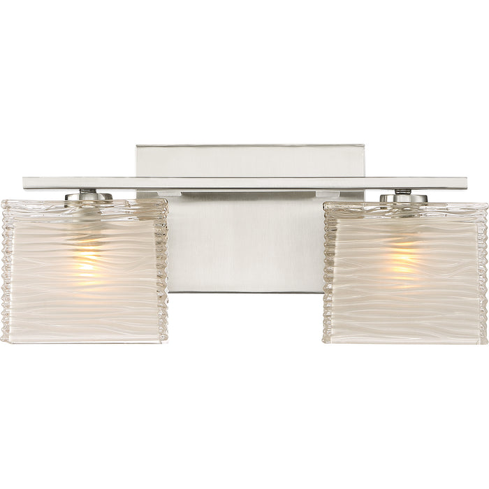 Quoizel WCP8602BN Two Light Bath Fixture, Brushed Nickel