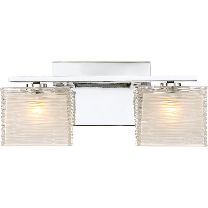 Quoizel WCP8602C Two Light Bath Fixture, Polished Chrome