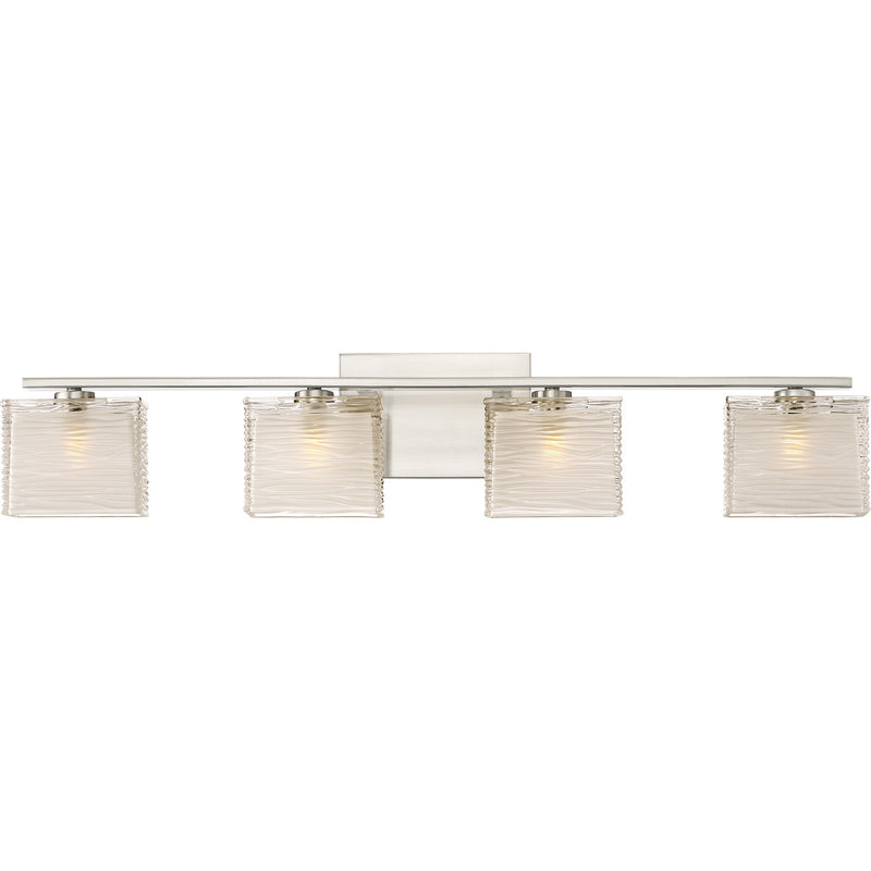 Quoizel WCP8604BN Four Light Bath Fixture, Brushed Nickel