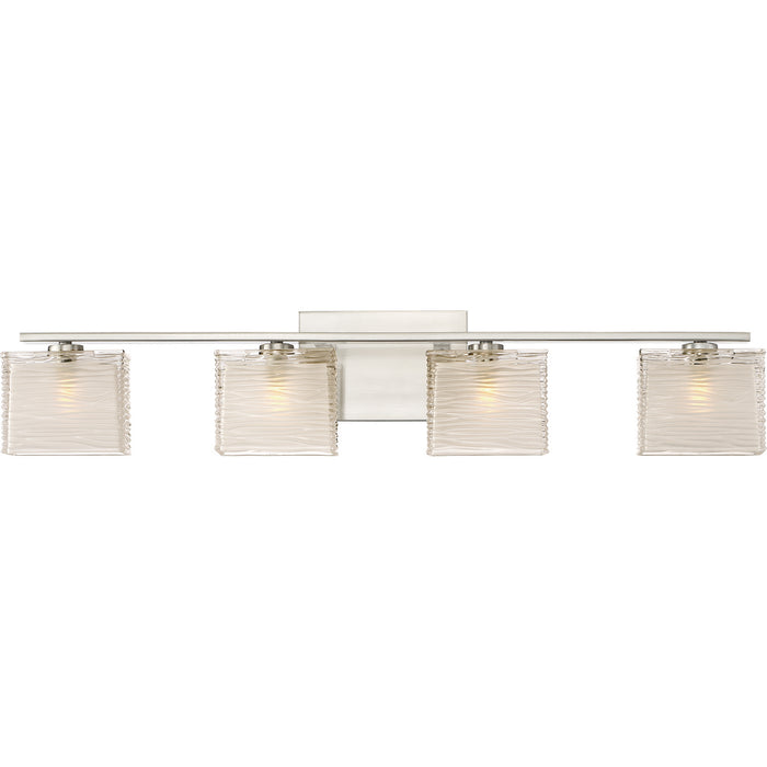 Quoizel WCP8604BN Four Light Bath Fixture, Brushed Nickel