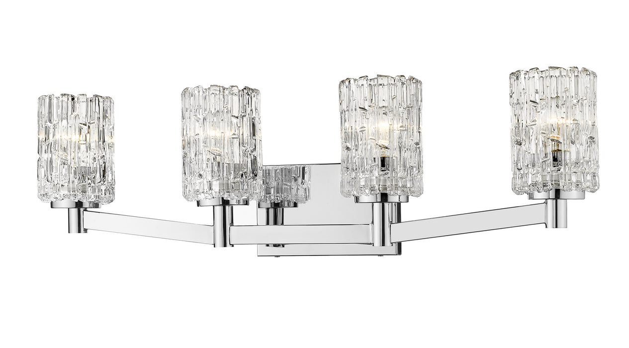 Z-Lite 1931-4V-CH Four Light Vanity, Chrome